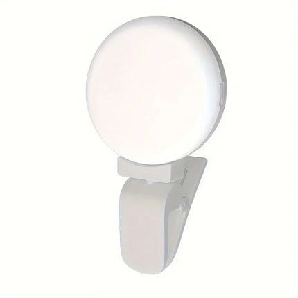 Portable Circle LED Beauty Fill Light-3-Level Dimmable USB Rechargeable for Live Streaming andSelfies (Ideal Christmas Gift)