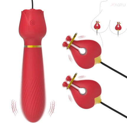 Sex Toys Nipple Vibrator Clamps Vibrating Breast Clips Nipple Stimulator Penetration Vagina Egg Sex Toys for Women Couples