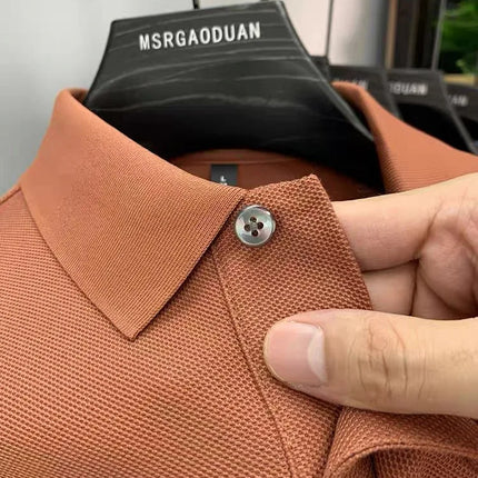 100% pure cotton fashion luxury brand pony embroidered comfortable POLO shirt for summer men's new striped exquisite short sleeve