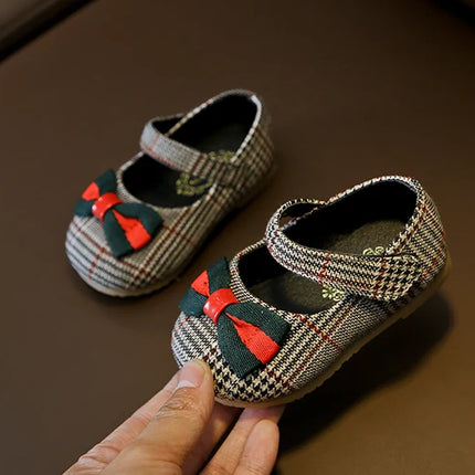 NEW Classic Winter Princess Shoes Baby Soft-solar Toddler Shoes Girl Children Plate Cloth Single Shoes 0-3 Years Old Bow Sandals