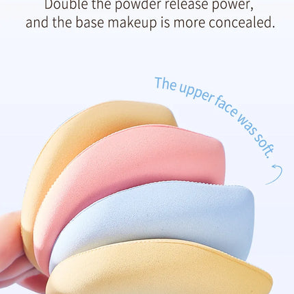 Life Girls Macaron Color Powder Puff Makeup Sponge Cushion Soft Thick for Dry Wet Use High-Coverage Base Makeup Application