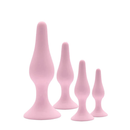 4 Sizes Silicone Dildo Sucker Anal Butt Plug Unisex Wearable Stopper Adults Sex Toys for Men Women Prostate Trainer Massager
