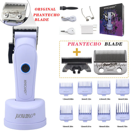 JUCAI MINICANDY JC06 Professional Hair Clipper DLC Blade 7200RPM Brushless Motor with Base Charger 3200mAh Hair Cutting Machine