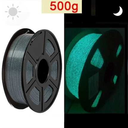 Glow In The Dark Filament PLA 1.75mm 1kg 500g 250g 3D Printer Material Luminous PLA Filament Starry Sky Blue Green High Speed