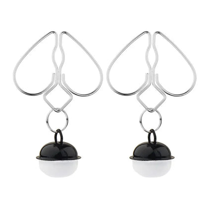 Adult Games Erotic Nipple Clamp of Metal Peach Heart Breast Clip with Weight Ball for Women BDSM Mimi Vaginal Stimulate Sex Toy
