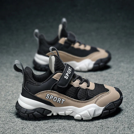 New Winter Versatile Childrens Sports Shoes Breathable Mesh Running Shoes with Foot Protection Soft Stable Daily Casual Shoes