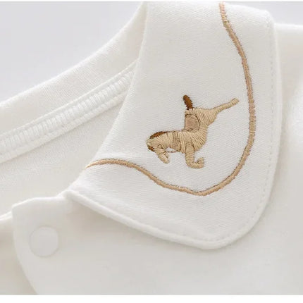 Baby Lapel Long Sleeve T-shirt New Pure Cotton Base Layer Top For Infants Toddlers
