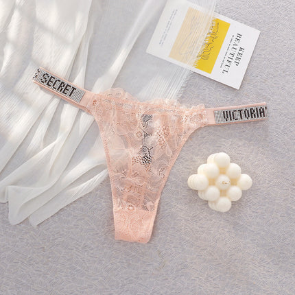 VS Lace Thongs For Women Comfortable Breathable High Waist Underwear Sexy Panties Lingerie Victoria Secret Seamless