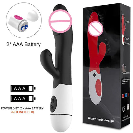 Rabbit Vibrator for Women 30 Speed Rechargeable G Spot Clitoris Stimulator Dildo Vagina Female Masturbator Sex Toys for Aldult