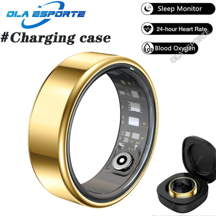 New Video Control GPS Motion SmartRing Men Women Heart Rate&Blood Oxygen Monitor Smartring IP68&5ATM Waterproof Multi-sport Mode