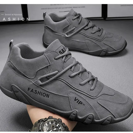 Ankle Boots For Men 2025 Spring Man Casual Sneakers Non Slip Khaki Work Mens Shoe Short Boots Loafers Lace Up Zapatillas Hombre