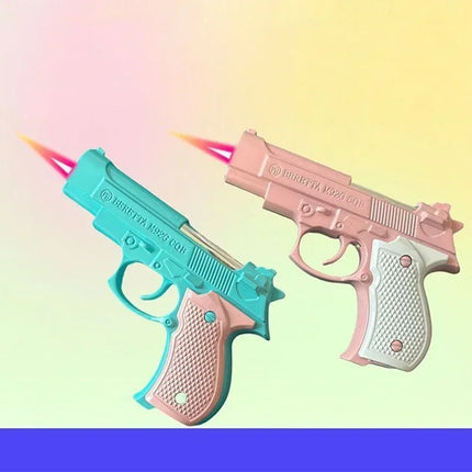 New Windproof Portable Inflatable Lighter Spray Wind Color Flame Gun Torch Butane Lighter Cigarette Accessories Smoking Gifts