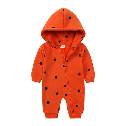 New Bodysuit For Newborn Rompers Baby Boys Girls Clothes Long Sleeve Solid Hoodies Bear Jumpsuit Costume Infant Onesies 3M-24M