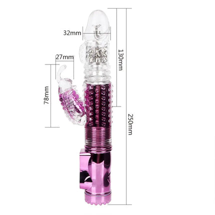 Automatic Stretch Rotate Vibrators For Women Clitoris Stimulator Vaginal Anal Plug Fake Dildos Female Masturbator Sex Toys Adult