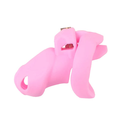 Pink Eagle Eye Silicone Chastity Cage, 2 Sizes, Comfort Breathable Chastity Device for Men