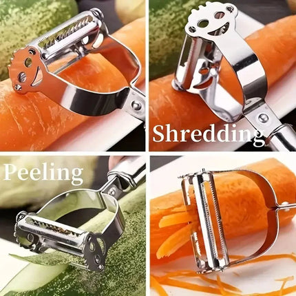 1pcs Stainless Steel Kitchen Fruit Vegetable Peeler High Quality Multifunctional Shredding Peeler Home Kitchen Vegetable Tools