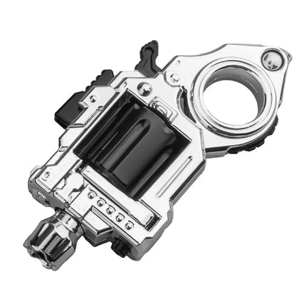 One Hand Spin Shoot Alloy Revolver EDC Metal Fidget Toy with 20 Plastic Bullets Stress Relief Mini Ring Gun for Adults Teens