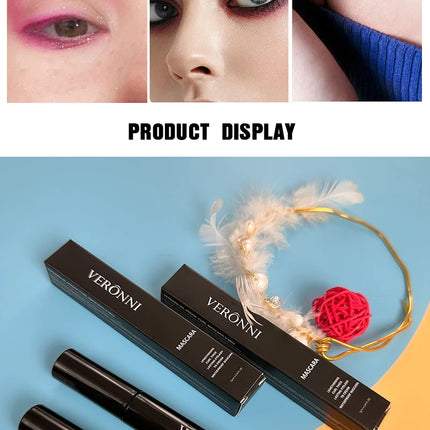 3D Mascara Lengthening Black Lash Eyelash Extension Eye Lashes Brush Beauty Makeup Long-wearing Gold Color Mascara