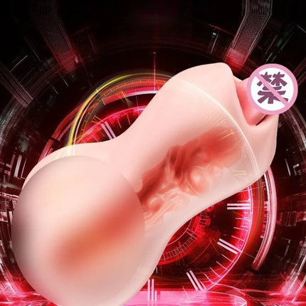 Trainer Portable Discreet Pocket Pussy Skin-Stroker for Men Delayed Ejaculation Adult Dual Channel Male Masturbation Sex Toy 18+