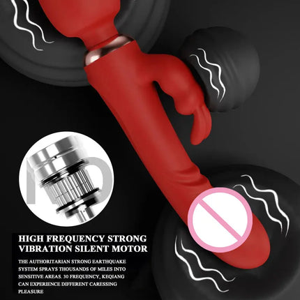 Double Head Powerful Vibrator for Women 30 Speed Clit Stimulator G Spot Vagina Massager Female Masturbator Sex Toys for Adult 18