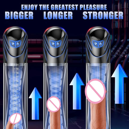 Electric Penis Pump Sex Toy Penis Extender Vacuum Pump  Penis Enlargement Pumps for ED Trainer Dick Pump Male Masturbators Adult