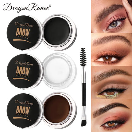 Matte Brown Black Wild Eyebrow Cream 3D Natural Tint Eyebrow Enhancers Gel Wax Waterproof Lasting Eye Makeup Cosmetic Tools