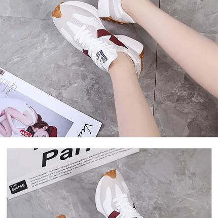 New Women's Causal Sneakers Summer Shoes Woman Fashion Breathable Lace Up Sports Shoes for Women Platform Walking Designer Shoes