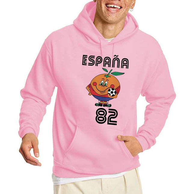 Funny Naranjito Print Hoodie Espana 82 Spain Mascot 1982 Soccer Football Women Men Casual Sweatshir Harajuku Pullover Hoodies