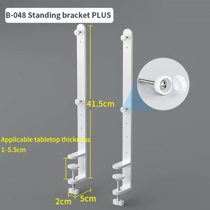 Home & Office Desktop Pegboard: Height-Adjustable Standing Storage Rack for Supplies, Also for Decorative Figurine Display