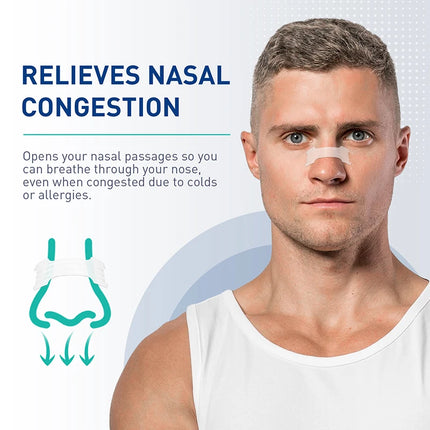 30/60/90PCS Breathing Nose Strips Extra Strength Sport Nasal Strip Better Sleep Non-Invasive Anti Snoring Strips for Adult Child