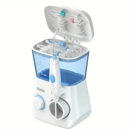600ml Professional Oral Water Flosser 10-Pressure Electric Oral Irrigator 7 Tips Braces Clean 600 ml Dental Jet Home Travel