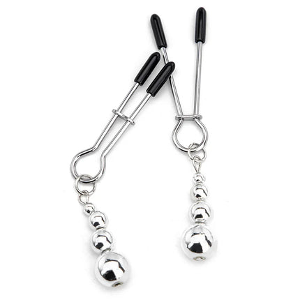 Metal Nipple Clamps clips ring bell BDSM breast Bondage restraint Sex Toy For Women Couple play Game