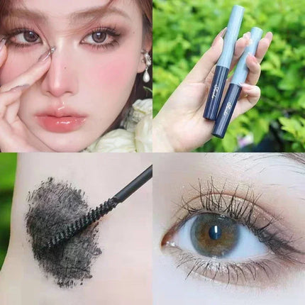 Silver Silk Fiber Matte Mascara Makeup Ultra-Fine Brush Lengthens Eyelashes Waterproof Fast Dry Eyelash Extension Mascara Makeup