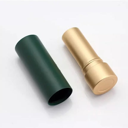 10-50pcs 12.1mm Matte Green/Black Lipstick Tube Empty Round Lipsticks Shell Aluminum Empty Lip Balm Tubes DIY  Makeup Tools