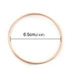 6.5cm rose gold