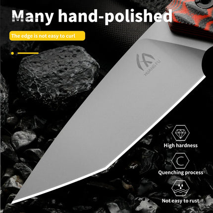 High quality steel fixed blade, high hardness stainless steel integrated keel with sheath emergency portable knife, outdoor knif
