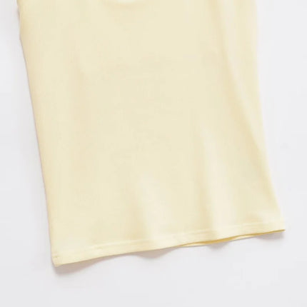 ETJ 2025 New Product: Women's Sexy Hot Girls Outfit - Halter Neck, Stretchy, Slim Fit, Backless, Versatile, Solid Color Top