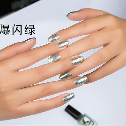 Metal Colour Nail Gel Polish Semi Permanent Mirror Gel Varnish Base Top Coat UV Gel Varnish Soak Off Nails Art Glue Nail Polish