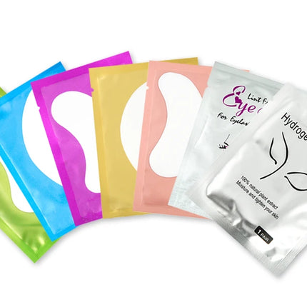 50Pairs/Lots Eyelash Extension Patch Under Eye Pads Hydrogel Patches For Extension Lint Free Stickers Eyelash patches Makeup