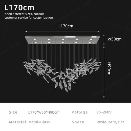 Pendant Lamps Above the Table Dining Room Ceiling Hanging Lights Kitchen Island Glass Pendant Light Restaurant Bar Chandelier