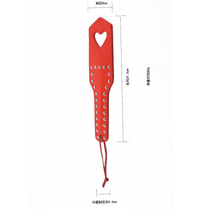 42cm PU Rivets Fetish Bondage Sexy Whip Flogger Bdsm Sex Toys For Couples Spanking Paddle Sexy Policy Knout Adult Cosplay Games