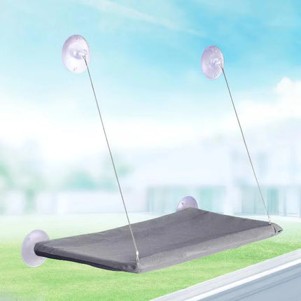 Cat Window Hammock Suction Cup Hanging Bed Foldable Cat Perch Sunny Rest Seat Indoor Pet Cat Bed Durable Cat Climber Lounge
