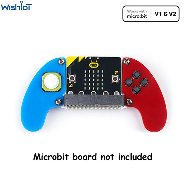 ELECFREAKS Micro:bit Electronic Joystick:bit V2 Kit Acrylic Case Game Board Game Controller Microbit Console Support Makecode