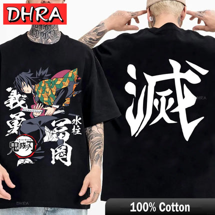 Demon Slayer T Shirt Nezuko Tshirt Women Kimetsu No Yaiba Top Tees Japanese Anime Tanjirou Kamado Tops Manga Harajuku T-shirt