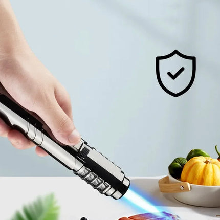 1800°High Temperature Spray Gun Butane Gas Lighter Metal Outdoor Windproof Blue Powerful Flame Torch Jet Lighter Welding Tool