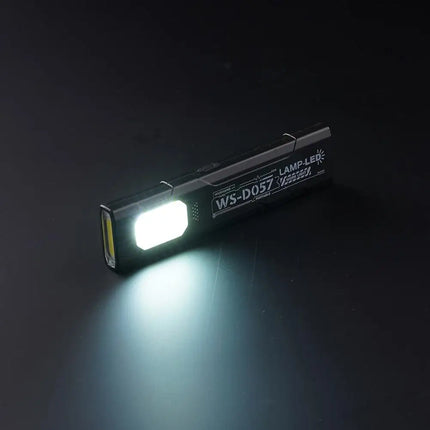 Mini Thin EDC Flashlight with Tail Magnet USB C Rechargeable COB Worklight with Pen Clip for Outdoor Camping Fishling