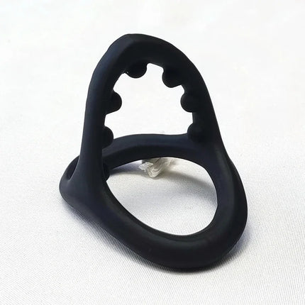 Reusable Penis Ring Scrotum Bondage Cock Ring Sex Toys For Men Chastity Cage Testicle Bondage Lock Ring Adult Sex Product Shop