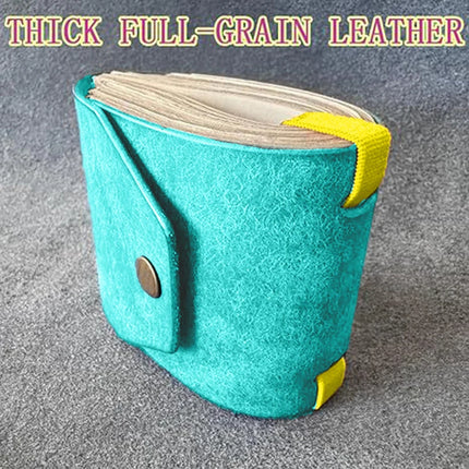 Leather Money Wallet Organizer, The Cash Wrap Wallet, Handy Fast Cash Access Money Holder, Small Compact Luxury Pocket Wallet