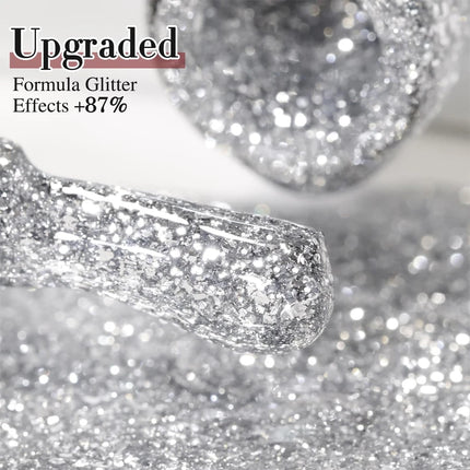 1-4pcs 10ml 4 Colors Golden Silver Glitter Gel Nail Polish Set UV LED Soak off Gel Varnish Shiny Nail Art For Salon Home Winter