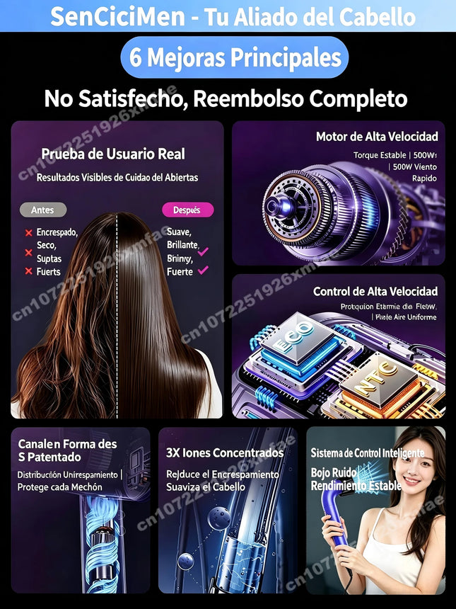200 Million Anion Blow Dryer Professinal Leafless Hair Dryer Negative Lon Hair Care Quick Home Powerful Hairdryer Constant HD18